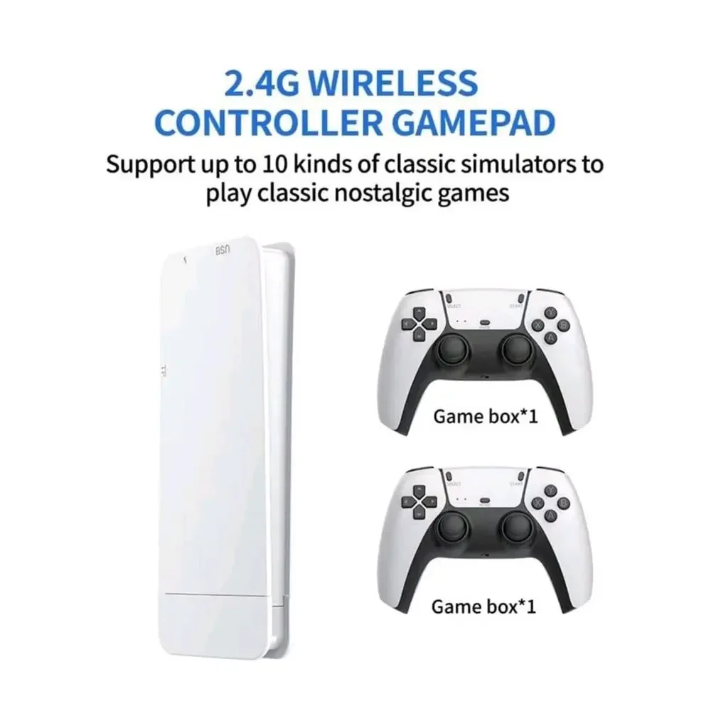 M15 Pro Console 4K Game Stick Dual 2.4G Wireless Controllers Retro Gaming New